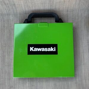 Kawasaki Green Drill Bit Metal Box + Bits